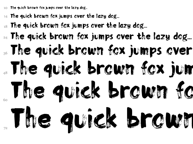 DK Momotaro font waterfall